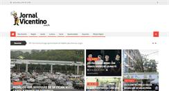 Desktop Screenshot of jornalvicentino.com.br